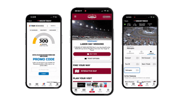 GET IT ALL ON THE NASCAR TRACKS APP
