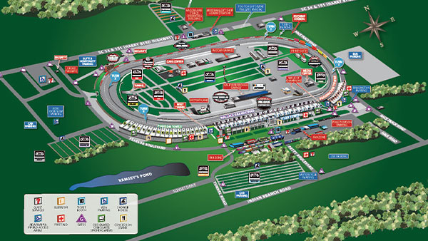 MAPS & PARKING | DARLINGTON RACEWAY