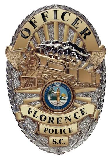 South Carolina Police Badge that reads Officer Florence