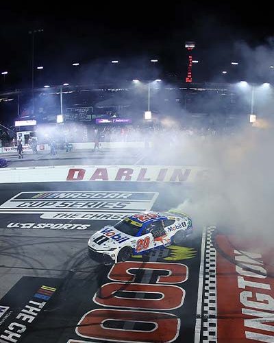 DARLINGTON, SOUTH CAROLINA - AUGUST 31: Chase Briscoe, driver of the #19 Bass Pro Shops Toyota, drives during the NASCAR Cup Series Cook Out Southern 500 at Darlington Raceway on August 31, 2025 in Darlington, South Carolina. (Photo by Jared C. Tilton/Getty Images)
